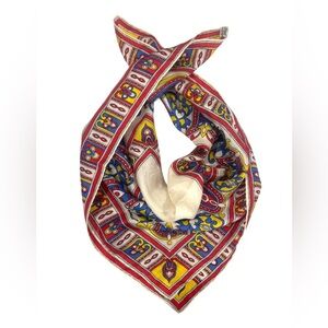 Vintage 1960’s Burmel Hand Rolled Silk Scarf Equestrian Old Money Preppy‎ Prep